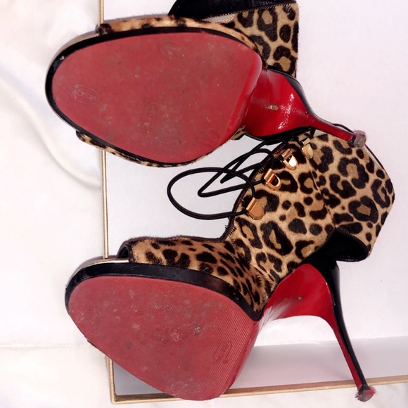 Christian Louboutin open toe booties - Picture 3 of 8